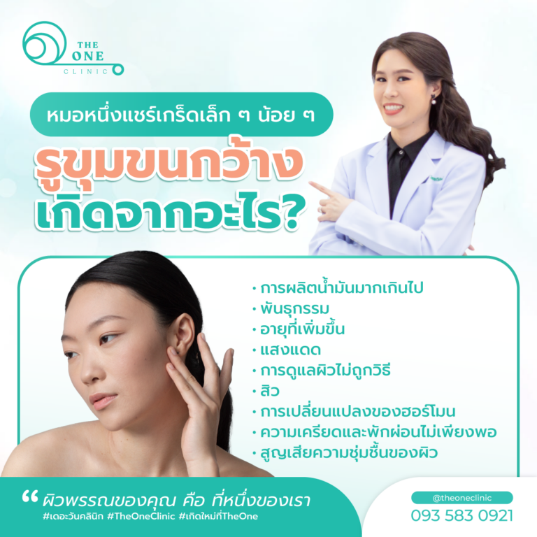 รูขุมขนกว้าง เกิดจากอะไร