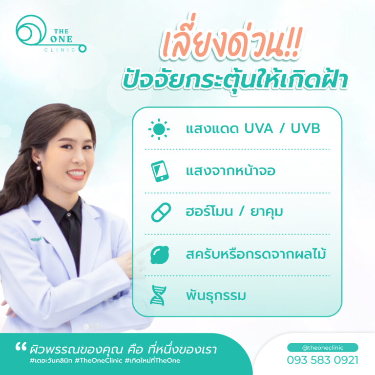 หน้าเป็นฝ้า ปัจจัยเสี่ยง